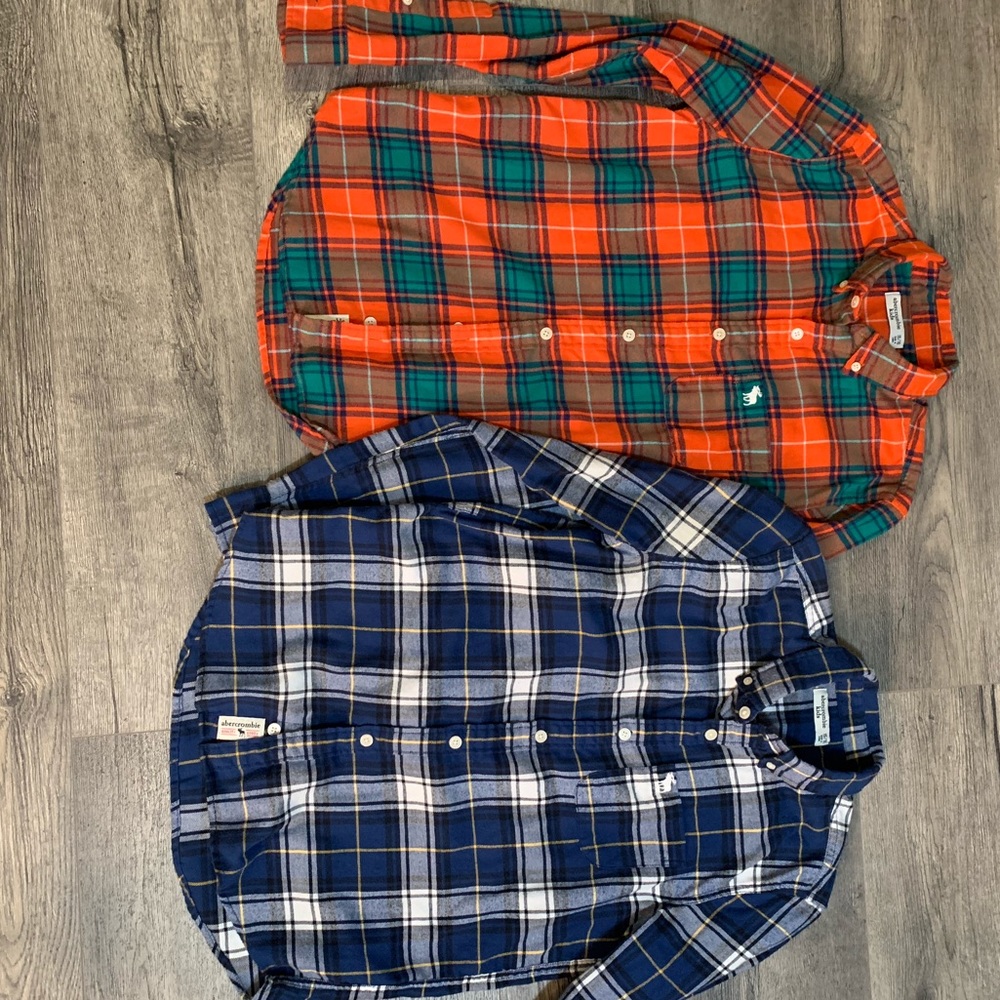 Light flannel button ups